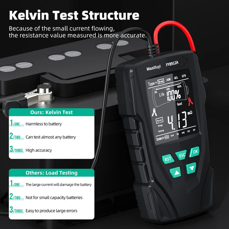 Testador de Bateria Automotiva 12V/24V