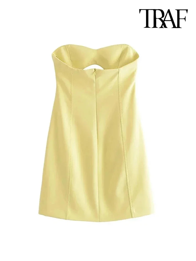 Vestido Curto Feminino sem Alças